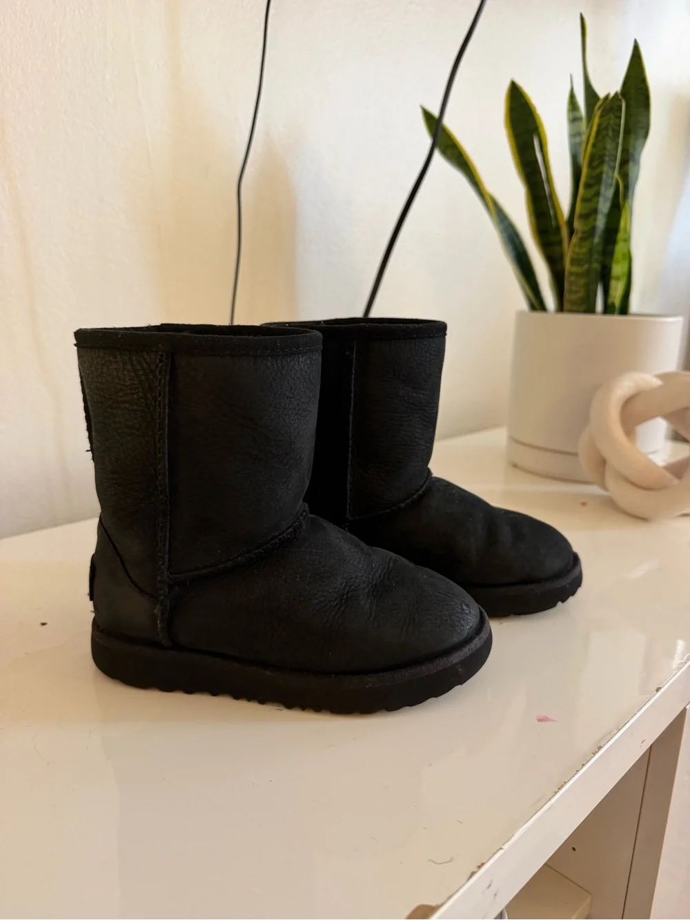 UGG Kids Black Short Boot